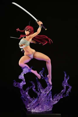 Fairy Tail Erza Scarlet Samurai Light Flame Manjo ver. Jet Black 1/6