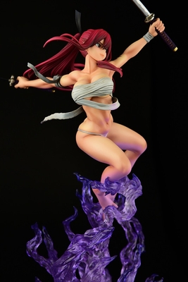 Fairy Tail Erza Scarlet Samurai Light Flame Manjo ver. Jet Black 1/6