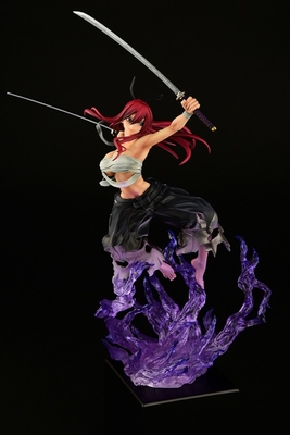 Fairy Tail Erza Scarlet Samurai Light Flame Manjo ver. Jet Black 1/6