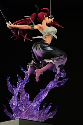 Fairy Tail Erza Scarlet Samurai Light Flame Manjo ver. Jet Black 1/6