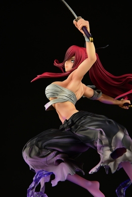 Fairy Tail Erza Scarlet Samurai Light Flame Manjo ver. Jet Black 1/6