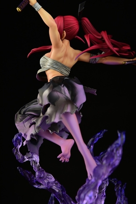 Fairy Tail Erza Scarlet Samurai Light Flame Manjo ver. Jet Black 1/6