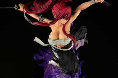 Fairy Tail Erza Scarlet Samurai Light Flame Manjo ver. Jet Black 1/6