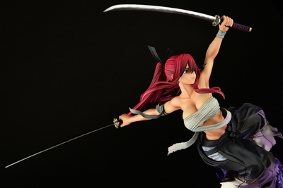 Fairy Tail Erza Scarlet Samurai Light Flame Manjo ver. Jet Black 1/6