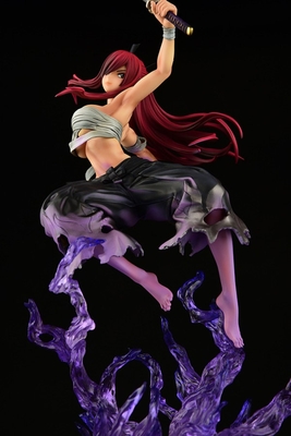 Fairy Tail Erza Scarlet Samurai Light Flame Manjo ver. Jet Black 1/6