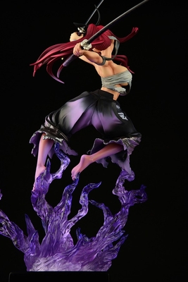 Fairy Tail Erza Scarlet Samurai Light Flame Manjo ver. Jet Black 1/6