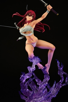 Fairy Tail Erza Scarlet Samurai Light Flame Manjo ver. Jet Black 1/6