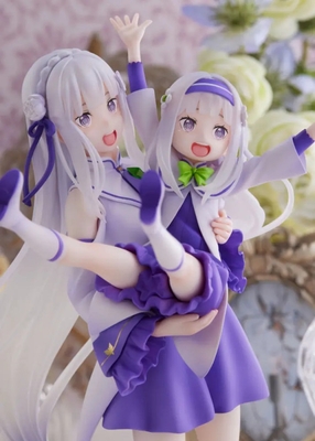 1/7 Re:Zero Starting Life in Another World S-Fire Emilia & Childhood Emilia