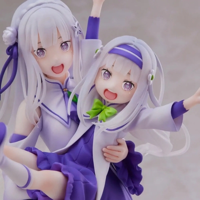 1/7 Re:Zero Starting Life in Another World S-Fire Emilia & Childhood Emilia