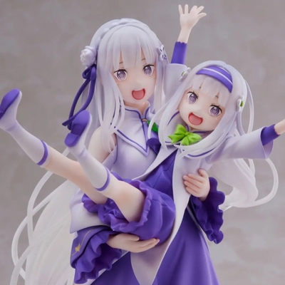 1/7 Re:Zero Starting Life in Another World S-Fire Emilia & Childhood Emilia