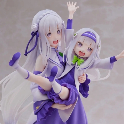 1/7 Re:Zero Starting Life in Another World S-Fire Emilia & Childhood Emilia