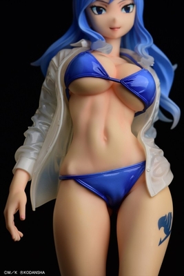 Fairy Tail - Juvia Lockser - Gravure_Style, Sheer Wet Shirt SP - 1/6