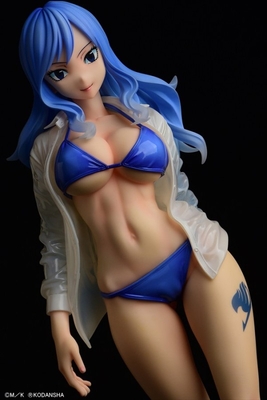 Fairy Tail - Juvia Lockser - Gravure_Style, Sheer Wet Shirt SP - 1/6