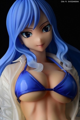 Fairy Tail - Juvia Lockser - Gravure_Style, Sheer Wet Shirt SP - 1/6