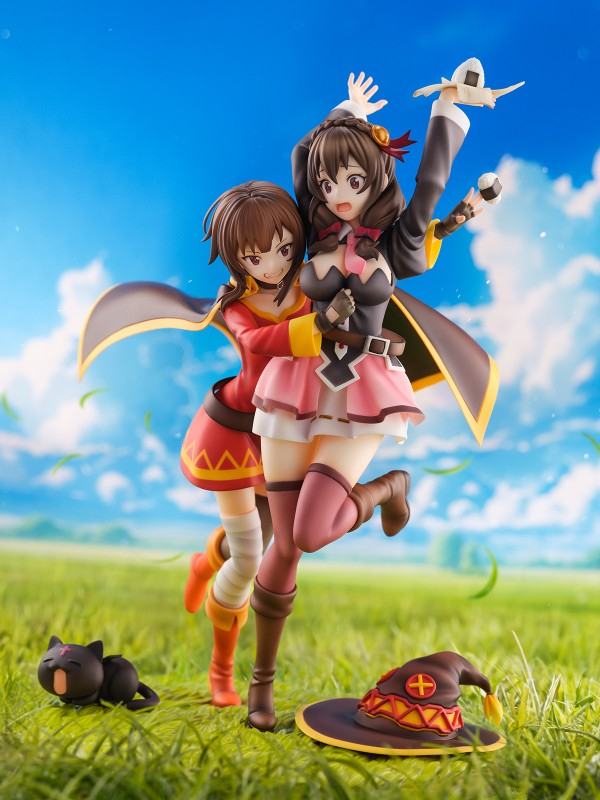 Kono Subarashii Sekai ni Bakuen o! - Chomusuke - Megumin - Yunyun - Shibuya Scramble Figure - Futari wa Tomodachi Ver. - 1/7