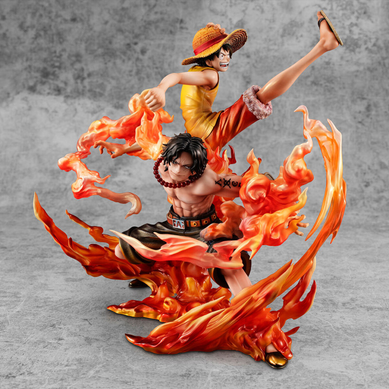 One Piece Monkey D. Luffy Portgas D. Ace Portrait Of Pirates Maximum Kyoudai no Kizuna, 20th LIMITED Ver.