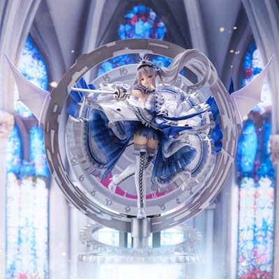 Date A Live Fragment: Date A Bullet - White Queen - Shibuya Scramble Figure - 1/7 - Royal Blue Sapphire Dress Ver.