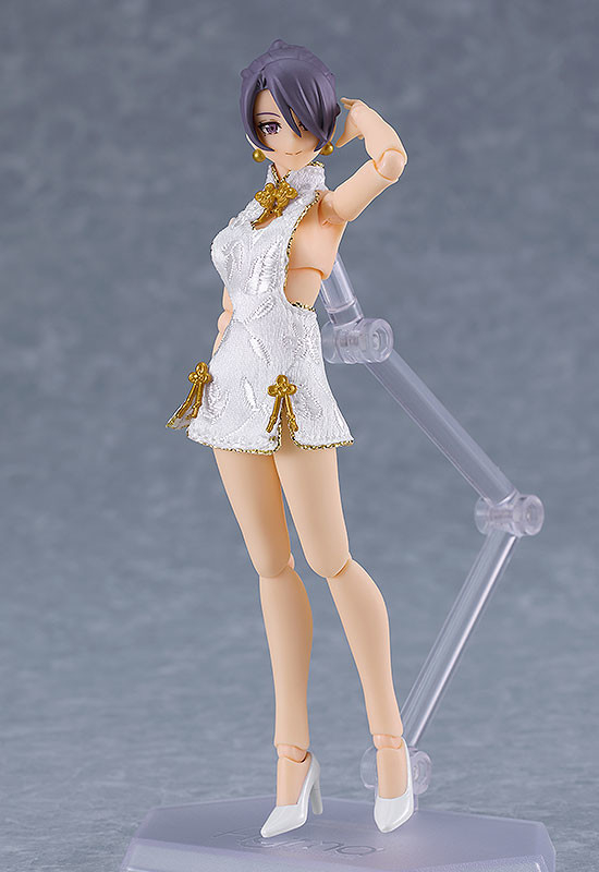 Figma Styles Mika Mini Skirt Chinese Dress Outfit, White