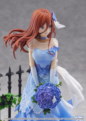 1/7 Eiga Gotoubun no Hanayome - Nakano Miku - Shibuya Scramble Figure - Floral Dress Ver.