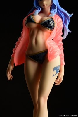 Fairy Tail - Juvia Lockser - Gravure_Style, Sheer Wet Shirt SP, Black Bikini!! - 1/6
