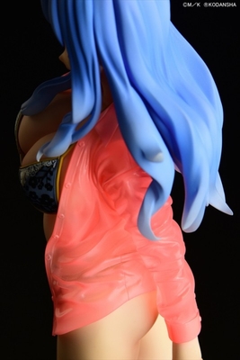 Fairy Tail - Juvia Lockser - Gravure_Style, Sheer Wet Shirt SP, Black Bikini!! - 1/6
