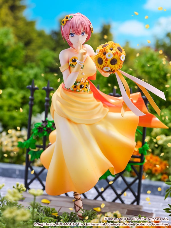 1/7 Eiga Gotoubun no Hanayome - Nakano Ichika - Shibuya Scramble Figure - Floral Dress Ver.