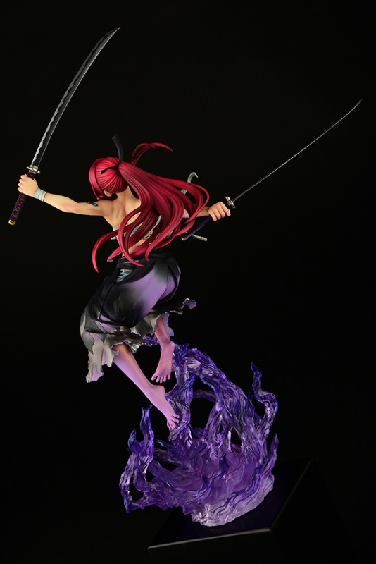 Fairy Tail Erza Scarlet Samurai Light Flame Manjo ver. Jet Black 1/6 - 6