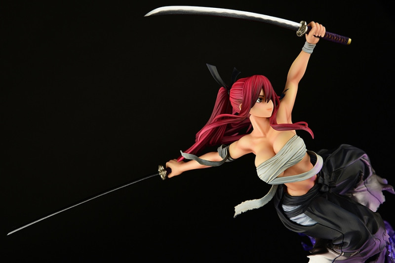 Fairy Tail Erza Scarlet Samurai Light Flame Manjo ver. Jet Black 1/6 - 12