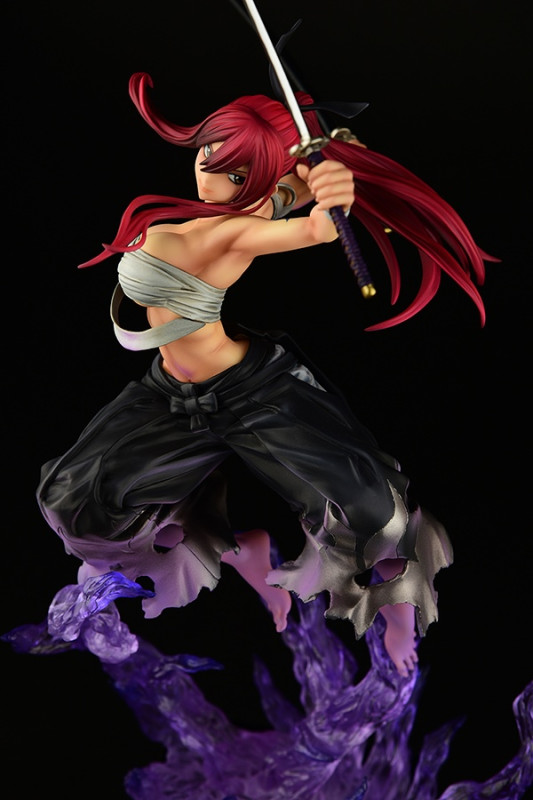 Fairy Tail Erza Scarlet Samurai Light Flame Manjo ver. Jet Black 1/6 - 2