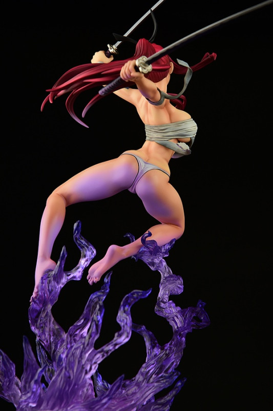 Fairy Tail Erza Scarlet Samurai Light Flame Manjo ver. Jet Black 1/6 - 22