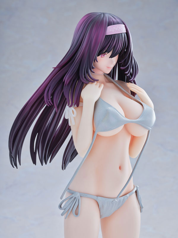 DAIKI kougyou Tsutakaze Toshi Original Gengata Tomoe Sakura Mizugi Kurokami Ver. Kenzen Ver. 1/5 Plastic Figure - 8