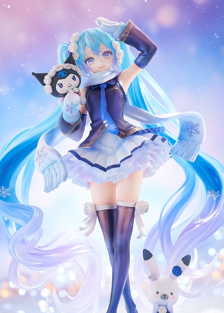 GOOD SMILE COMPANY (GSC) Character Vocal Series 01 Hatsune Miku Snow Miku x Kuromi 1/7 Plastic Figure - 5
