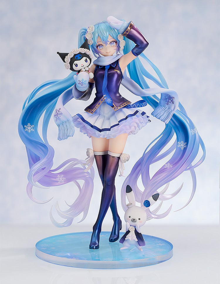 GOOD SMILE COMPANY (GSC) Character Vocal Series 01 Hatsune Miku Snow Miku x Kuromi 1/7 Plastic Figure - 6