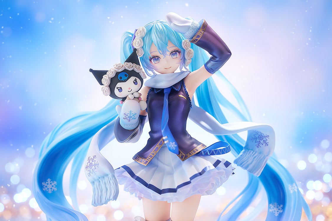 GOOD SMILE COMPANY (GSC) Character Vocal Series 01 Hatsune Miku Snow Miku x Kuromi 1/7 Plastic Figure - 4