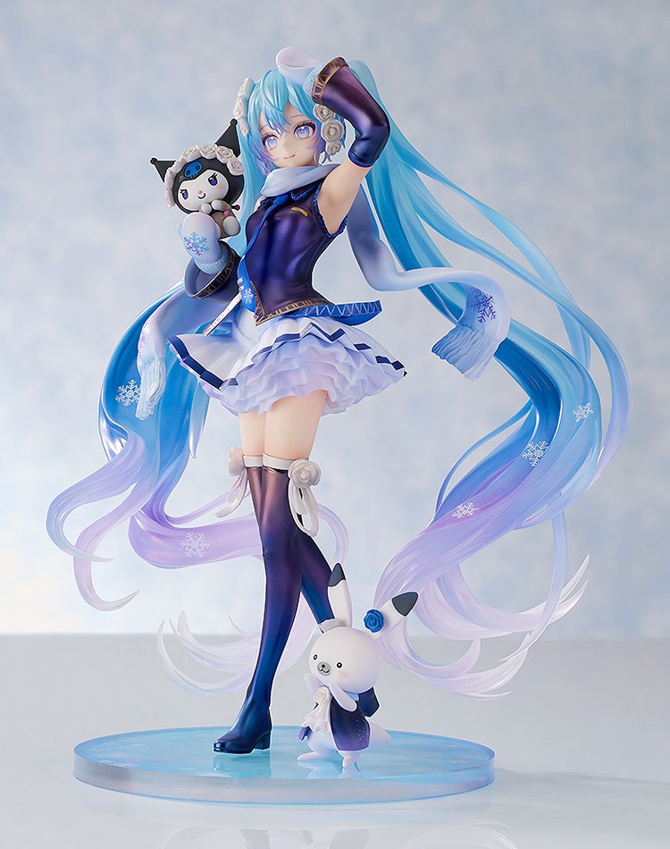 GOOD SMILE COMPANY (GSC) Character Vocal Series 01 Hatsune Miku Snow Miku x Kuromi 1/7 Plastic Figure - 9