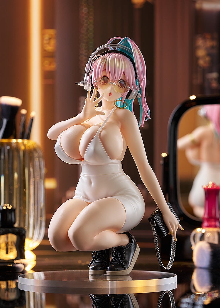 GOOD SMILE COMPANY (GSC) Super Sonico POP UP PARADE Super Sonico 15th Mini-dress Ver. L size Plastic Figure - 3
