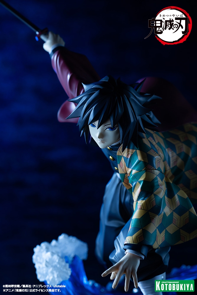 KOTOBUKIYA Kimetsu no Yaiba ARTFX J Tomioka Giyu 1/8 Plastic Figure - 12