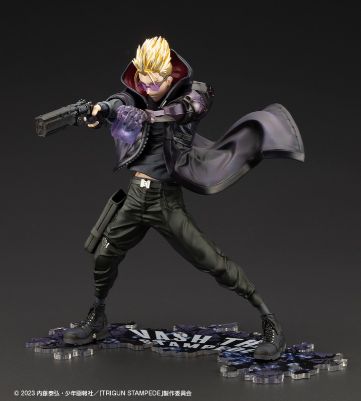 Trigun Stampede - Vash the Stampede - ARTFX J - -The Gunman in Black-, Trigun Stampede Ver. - 1/8 - 2