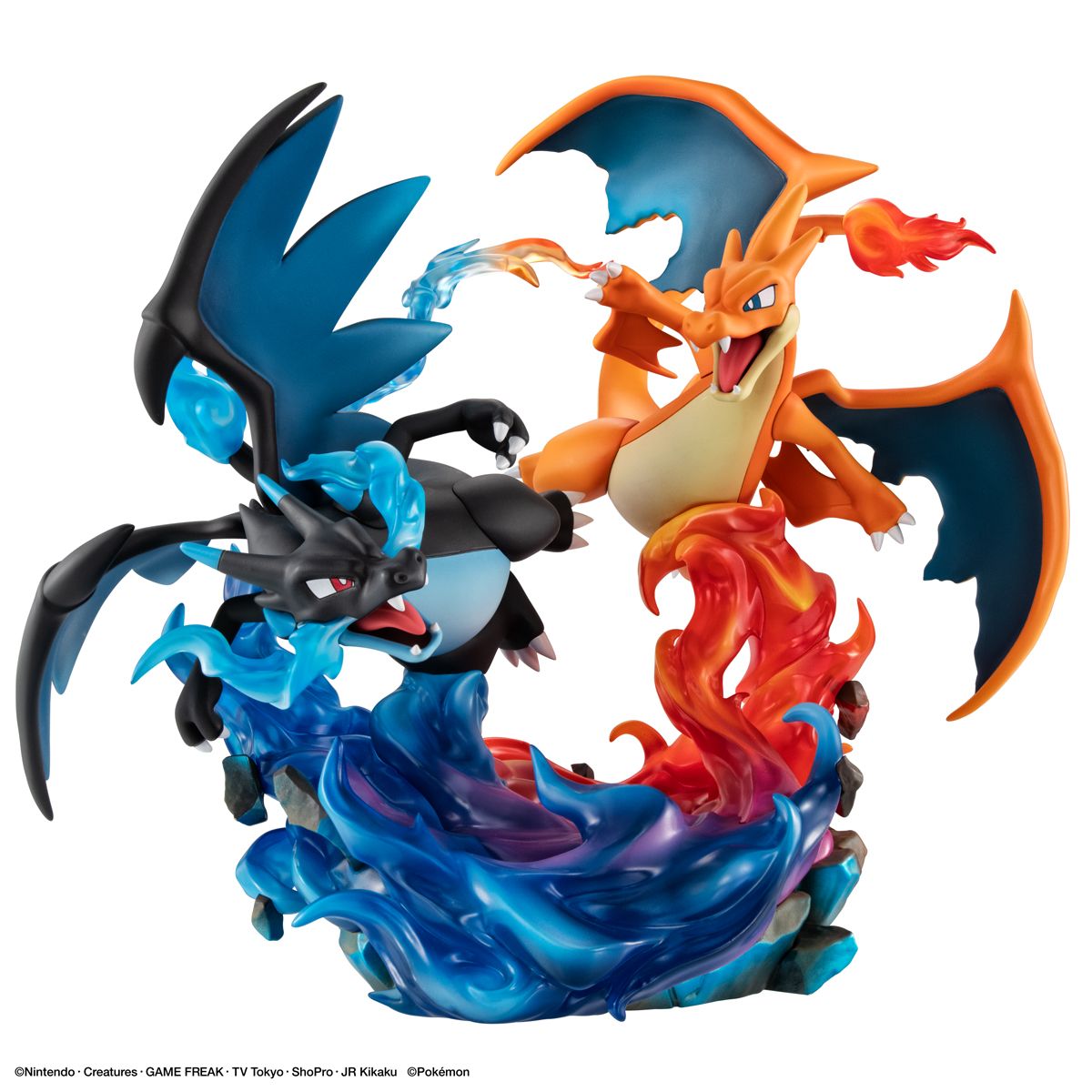 MegaHouse G.E.M.EX Series Pocket Monster Mega Charizard X & Mega Charizard Y Plastic Figure - 2