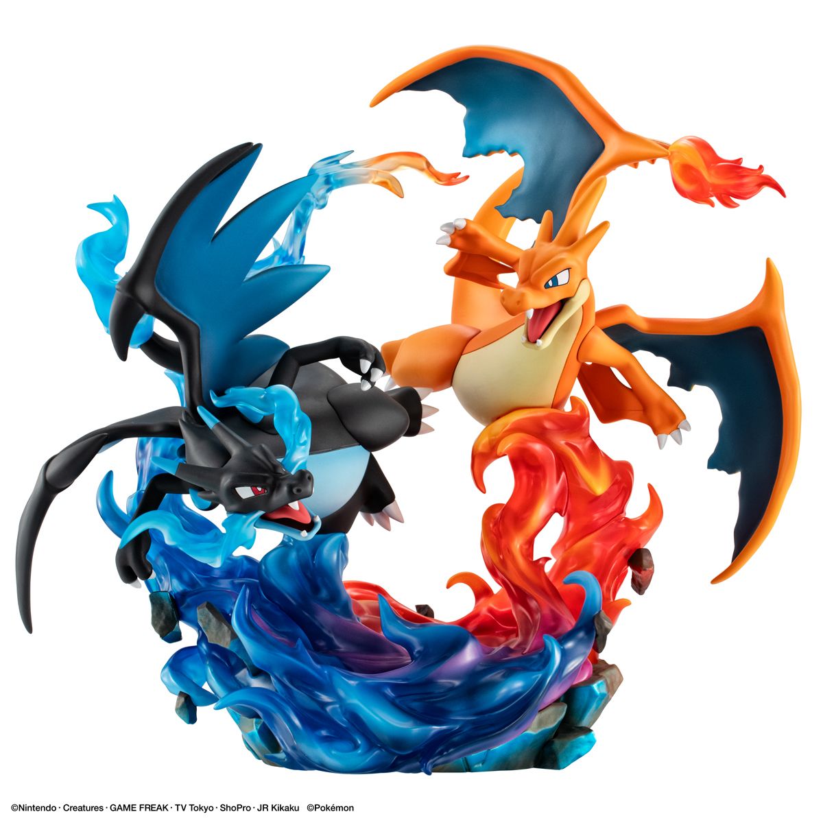 MegaHouse G.E.M.EX Series Pocket Monster Mega Charizard X & Mega Charizard Y Plastic Figure - 10