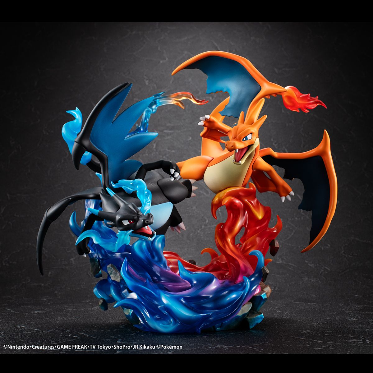 MegaHouse G.E.M.EX Series Pocket Monster Mega Charizard X & Mega Charizard Y Plastic Figure