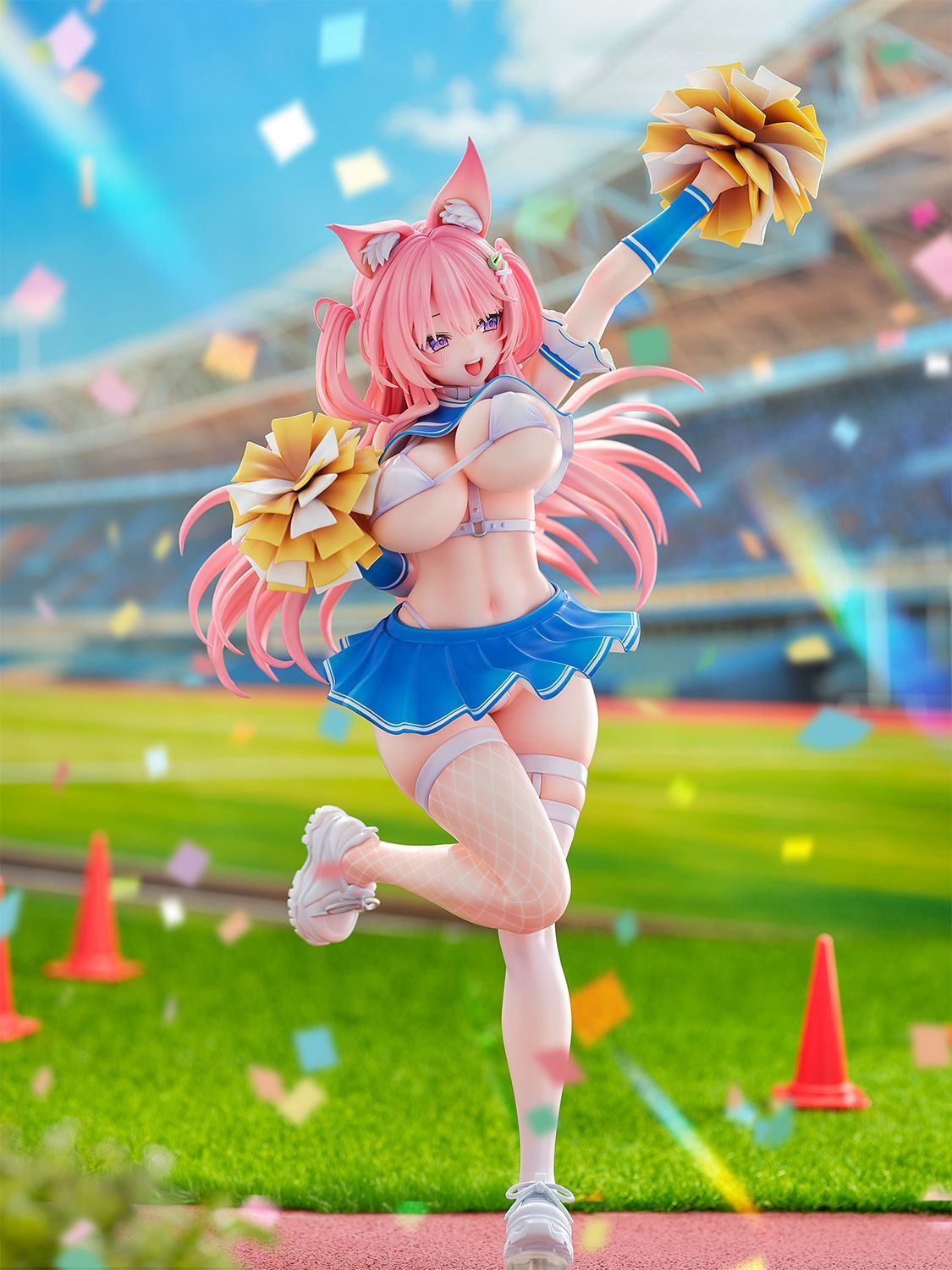 NOCTURNUS Kemomimi Cheer Girl Illustration by Yatanuki Kei 1/5.5 Plastic Figure - 12