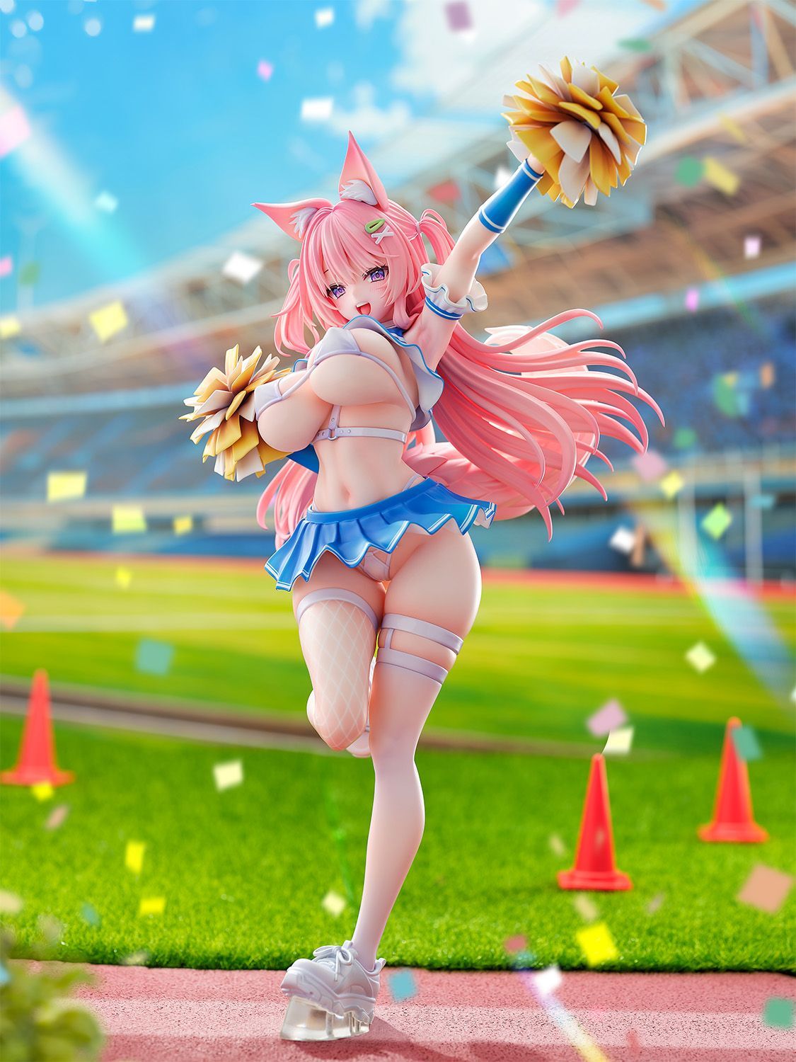 NOCTURNUS Kemomimi Cheer Girl Illustration by Yatanuki Kei 1/5.5 Plastic Figure - 11