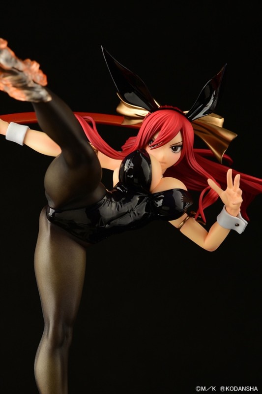 Fairy Tail - Erza Scarlet - 1/6 - High Kick Ver., Black Bunny - 13