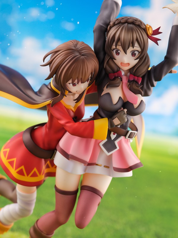 Kono Subarashii Sekai ni Bakuen o! - Chomusuke - Megumin - Yunyun - Shibuya Scramble Figure - Futari wa Tomodachi Ver. - 1/7 - 4