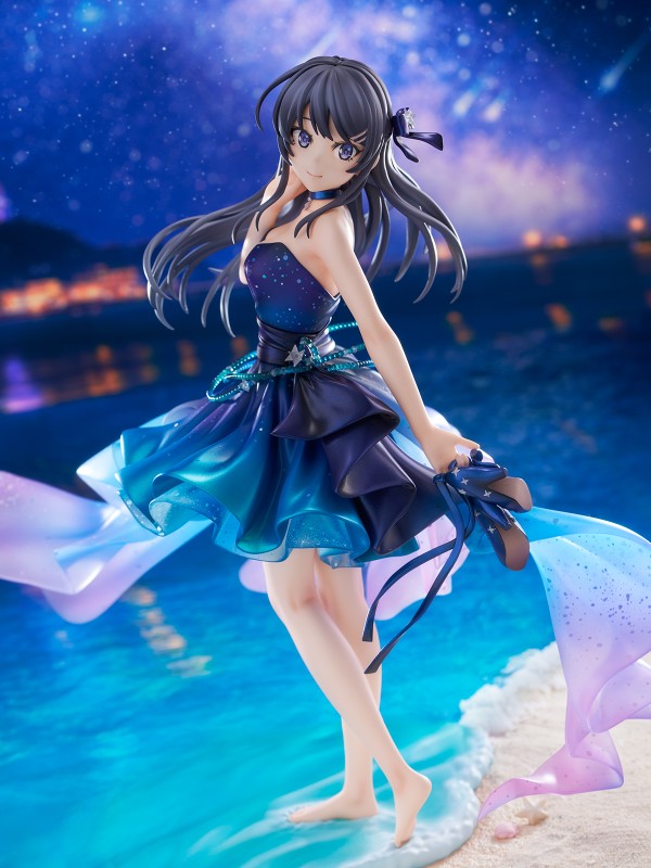 Seishun Buta Yarou wa Bunny Girl Senpai no Yume wo Minai - Sakurajima Mai - Shibuya Scramble Figure - 1/7 - Starry Dress Ver. - 9
